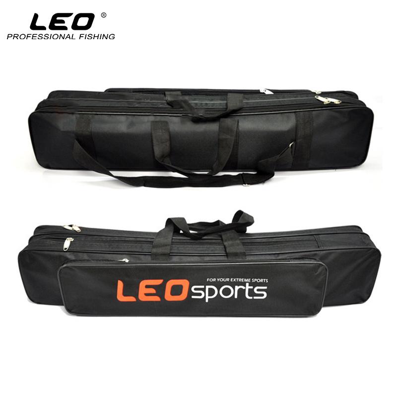 Oxford Cloth Fishing Bag 70cm( 27.9 inches) Double Layer Fishing Rod Bag with Side Zipper