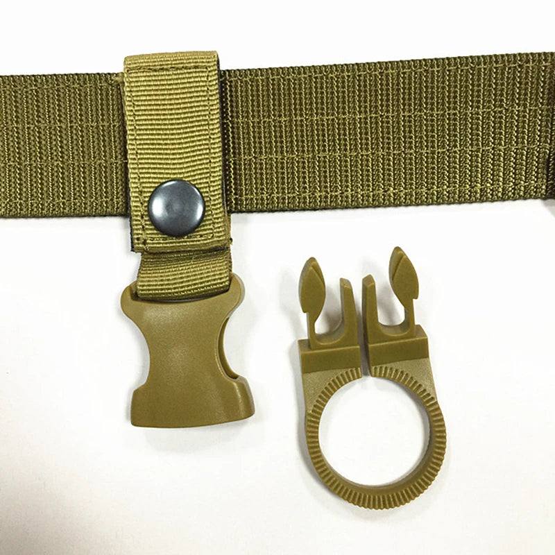Nylon Molle Webbing Water Bottle Carabiner BeltBackpack Hanger Hook