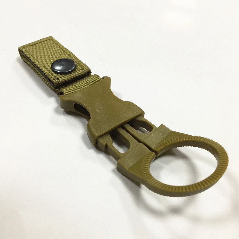 Nylon Molle Webbing Water Bottle Carabiner BeltBackpack Hanger Hook